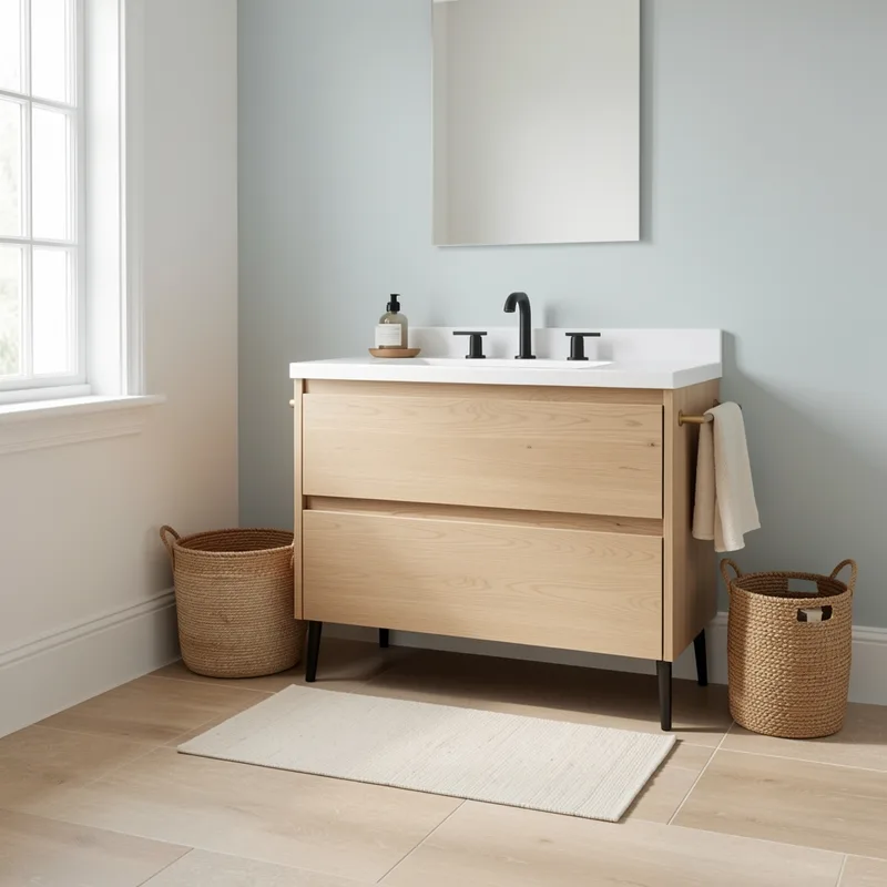 Décoration salle de bain style bord de mer : le guide matière par matière