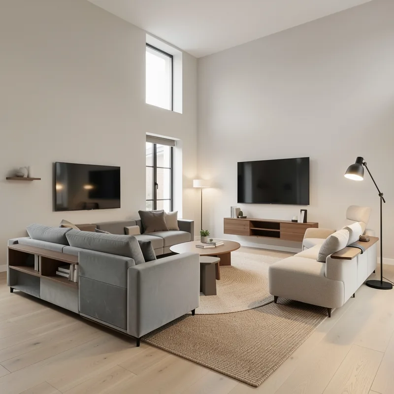 Idée agencement salon : 7 configurations pour optimiser l'espace en 2026