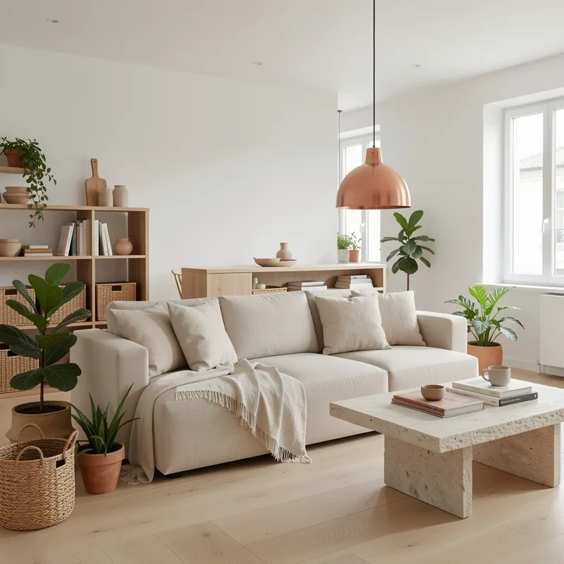 Salon moderne : 7 idées d'aménagement pour un espace épuré et chaleureux en 2026